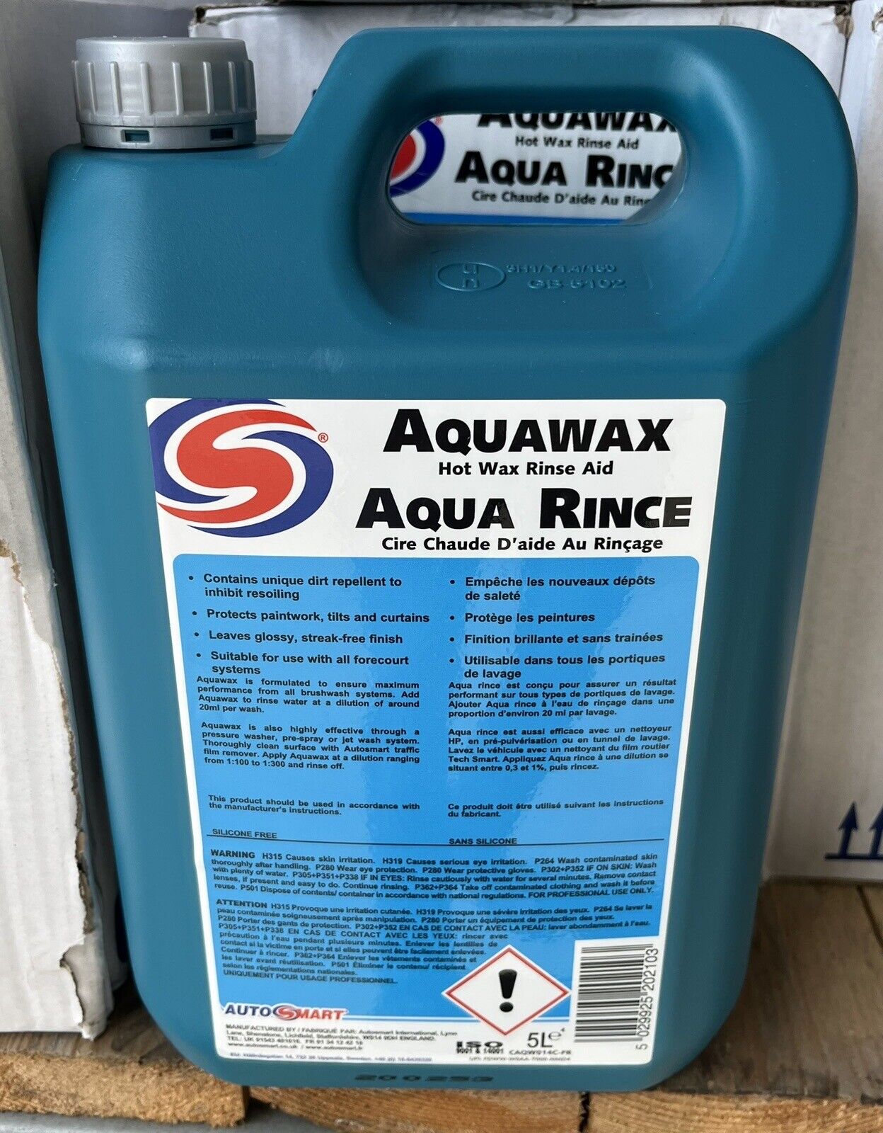 Autosmart AquaWax Hot Wash Rinse – 5 Liters – Hydrophobic Car Shine & Gloss